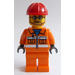 LEGO City Bearded Pracownik budowlany Minifigurka