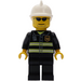 LEGO City Fire with White Fire Helmet, Reflecting Stripes and Black Sunglasses Minifigure