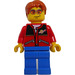 LEGO City man with red jacket with Classic Space logo Minifigure