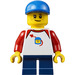 LEGO City People Pack Boy с Син Шапка с козирка Минифигурка