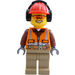 LEGO City Road Worker Male Minifigur