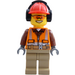 LEGO City Road Worker Mannelijk Minifiguur