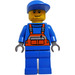 LEGO City worker with Blue Cap Minifigure