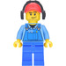 LEGO City Worker met Gehoorbeschermers Minifiguur