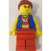 LEGO Classic Pirate Set Pirate met Dik Zwart Bushy Eyebrows minifiguur