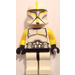 LEGO Clone Trooper Commander jossa Keltainen Käsivarret Minihahmo