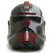 LEGO Clone Trooper Helmet (Phase 2) with Hunter Dark Red Markins (11217 / 68695)