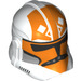 LEGO Clone Trooper Helmet (Phase 2) with Orange and White (11217 / 68675)