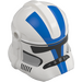 LEGO Clone Trooper Helmet with Holes with Blue Stripes (11217 / 91757)