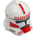 LEGO Clone Trooper Helmet with Holes with Coruscant Guard Red Markings (11217 / 104263)