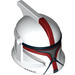 LEGO Clone Trooper Helm mit Löcher mit Dark rot Markings (14330 / 61189)