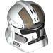 LEGO Clone Trooper Helmet with Holes with Phase 2 Clone Gunner Tan Pattern (11217 / 100653)