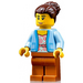 LEGO Club Owner / Manager with Open Light Bright Blue Jacket Minifigure