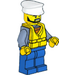 LEGO Coast Guard Captain with Yellow Safety Vest Minifigure