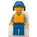 LEGO Coast Bewaker Crew Member met Headphones minifiguur