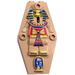 LEGO Coffin Deksel - Egyptische  met Mummy Patroon (30164)