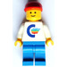 LEGO Color Line Container Lorry Driver Minifigur