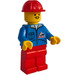 LEGO Community Worker met Moustache en Bulldozer Torso minifiguur