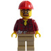 LEGO Costruzione Supervisor con Flannel Maglietta Minifigure