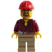LEGO Bouw Supervisor met Flannel Shirt minifiguur