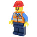 LEGO Bygningsarbejder - Kvinde (Kran Operator) Minifigur