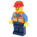 LEGO Konstruktion Worker - Female (Kran Operator) Minifigur