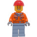 LEGO Ouvrier du batiment, Mâle avec Rouge Casque Minifigurine