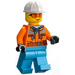 LEGO Construction Worker Minifigure