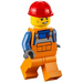 LEGO Konstruktion Worker Minifigur