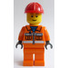 LEGO Bygningsarbejder med Rød Construction Hjelm Minifigur