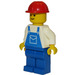 LEGO Konstruktion Worker mit rot Helm Minifigur