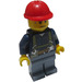 LEGO Bouw Worker met Safety Straps, sweated minifiguur