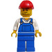 LEGO Construction Worker with Scar Minifigure