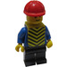 LEGO Construction Worker with Stickered Vest Minifigure