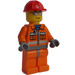 LEGO Bouw Worker met Sunglasses minifiguur