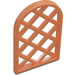 LEGO Copper Window Pane 1 x 2 x 2.7 Rounded Top with Diamond Lattic (29170 / 30046)