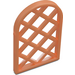 LEGO Copper Window Pane 1 x 2 x 2.7 Rounded Top with Diamond Lattice (29170 / 30046)