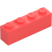 LEGO Corail Brique 1 x 4 (3010 / 6146)