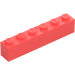 LEGO Coral Brick 1 x 6 (3009 / 30611)