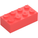 LEGO Coral Brick 2 x 4 (3001)
