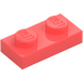 LEGO Coral Plate 1 x 2 (3023 / 28653)