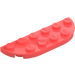 LEGO Coral Plate 2 x 6 with Rounded Corners (18980)