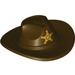 LEGO Cowboy Hat with Wide Brim with Sheriff star Badge (13565 / 19334)