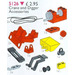 LEGO Crane and Digger Accessories Set 5126