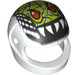 LEGO Crash Helmet with Lime Head with Teeth (99532)