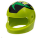 LEGO Crash Helmet with Lime &quot;M&quot; and Swirl (2446 / 46248)