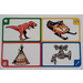 LEGO Creationary Game Card with Dinosaur