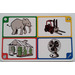 LEGO Creationary Game Card with Elephant
