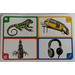 LEGO Creationary Game Card with Iguana