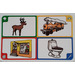 LEGO Creationary Game Card with Reindeer